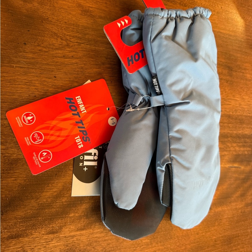 Kids Blue Mittens